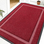 OLANLY Front Door Mat Outside 59x40, All-Season Heavy-Duty Rubber Doormat by OLANLY