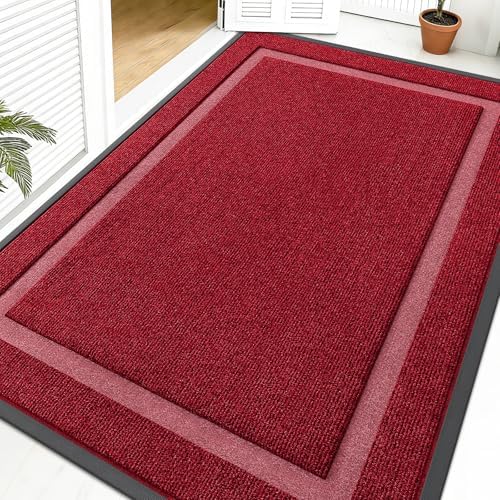 OLANLY Front Door Mat Outside 59x40, All-Season Heavy-Duty Rubber Doormat by OLANLY