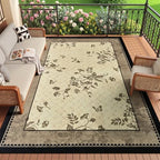 Easy Jute Outdoor Rug, Washable 4x6 Front Door Mat by FALARKLLC