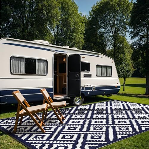 GENIMO Outdoor Rug, Waterproof Plastic Rugs 10'x14' - Image 4