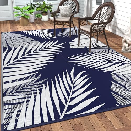GENIMO Outdoor Rug, Waterproof Plastic Rugs 10'x14' by GENIMO