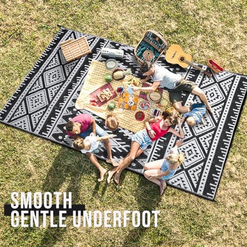 OLANLY Outdoor Rug 5x8 ft Waterproof Reversible Boho Mat - Image 6
