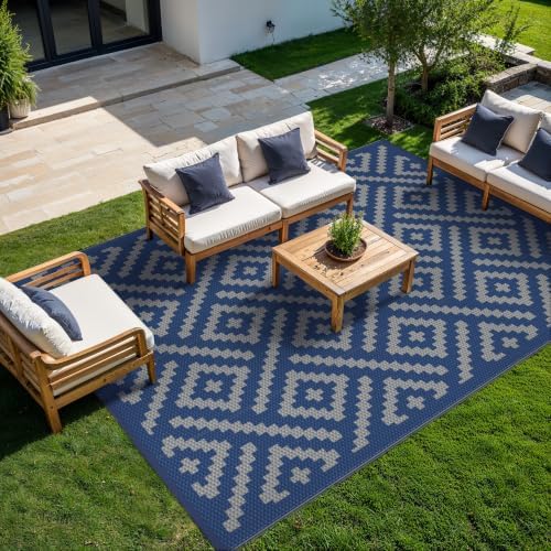GENIMO Outdoor Rug, Waterproof Plastic Rugs - Image 2