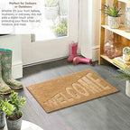 Gardenised Heavy Duty Coco Coir Doormat Non Slip PVC Baking Embossed Welcome - Image 4
