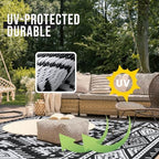 OLANLY Outdoor Rug 8x10 ft Waterproof Reversible Boho Mat - Image 4