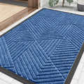 Smiry Front Door Mat Outside Entrance, Low Profile Rubber Doormat by Smiry