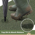 BEQHAUSE Dirt Trapper Door Mat 32" x 48", Non-Slip Washable Doormats - Image 3