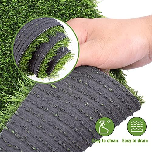 Kesfey 12 x 72 Inch Artificial Faux Grass Table Runner Green - Image 4