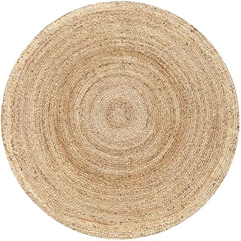 Hausattire Jute Braided Woven Area Rug 6 Feet Round - Image 3
