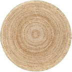 Hausattire Jute Braided Woven Area Rug 6 Feet Round - Image 3