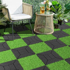 Plastic Interlocking Deck Tiles, 44 Pack, Non-Slip Patio Floor Decking Tiles - Image 5