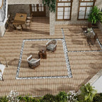 Patio Floor Tiles Pack of 11 WPC Wood-Plastic Composite Patio Deck Tiles DIY - Image 4