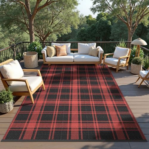GENIMO Outdoor Rug, Waterproof Plastic Rugs - Image 5