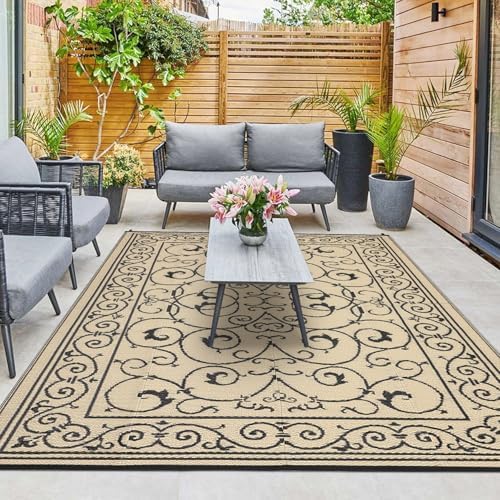 9x12 Outdoor Rug Waterproof Foldable Plastic Straw Carpet - Image 3