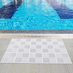 9 Pack Modular Interlocking Tiles Double Non-Slip 12"x12" White - Image 2