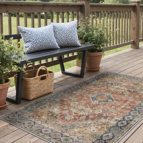 GENIMO Indoor Outdoor Rug, Washable - Image 4