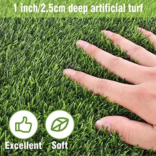 Kesfey 12 x 72 Inch Artificial Faux Grass Table Runner Green - Image 3