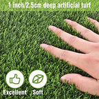 Kesfey 12 x 72 Inch Artificial Faux Grass Table Runner Green - Image 3
