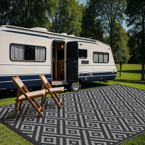 GENIMO Outdoor Rug, Waterproof Plastic Rugs 10'x20' - Image 5