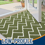 OLANLY Front Door Mat 40x32, Low-Profile Easy Clean Doormat - Image 3