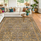 Washable Brown Oriental 5x8 Area Rug by HazoHaus