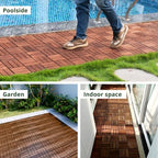 BEEFURNI Interlocking Acacia Wood Deck Tiles 12x12 - Image 3