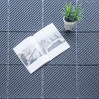 Domi Plastic Interlocking Deck Tiles, 44 Pieces One Pack, 3018 Series, Dark Gray - Image 5