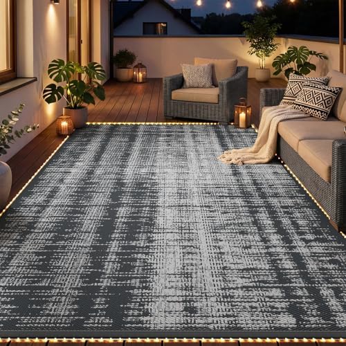 MontVoo Outdoor Rug Waterproof 8x10 ft by MontVoo