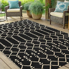 Smiry Outdoor Rug 5x8 ft Waterproof Reversible Boho Mat - Image 6