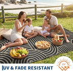 Garvee Reversible Rainbow Outdoor Rug 10x14 - Image 3