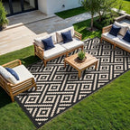 GENIMO Outdoor Rug, Waterproof Plastic Rugs 9'x18' - Image 2