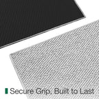 LUMI Ultra Thin Runner Rug for Hallway 2'x8', Entryway Rug, Light Gray - Image 5