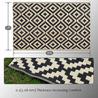 SAND MINE Waterproof Outdoor Rug 5x8 ft, Plastic Reversible Rug, Modern Area Rug - Image 2