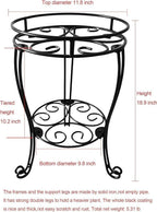 TREEZITEK 11.8 inches Diameter Tall Metal Plant Stand - Image 4