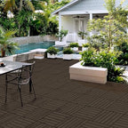 Yaheetech 54PCS Deck Tiles Acacia Wood Interlocking Outdoor Flooring - Image 2