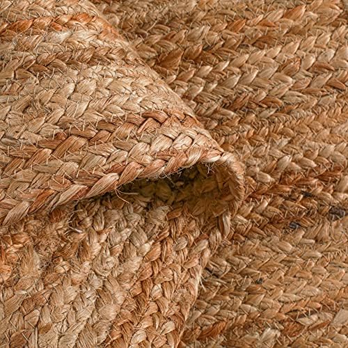 Hausattire Jute Braided Woven Area Rug 6 Feet Round - Image 5