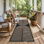 Lahome Rainbow Entryway Runner Rug, 2x6 Washable Easy Jute Kitchen Rugs by Lahome