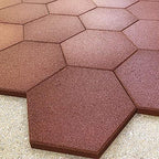 RevTime 20 pcs Hexagon Rubber Pavers 10-1/2", 3/4" Thick - Image 4
