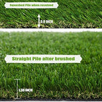 Premium Artificial Grass 9' x 34' Outdoor Rug, 1.38"" Realistic Thick Turf - Image 4