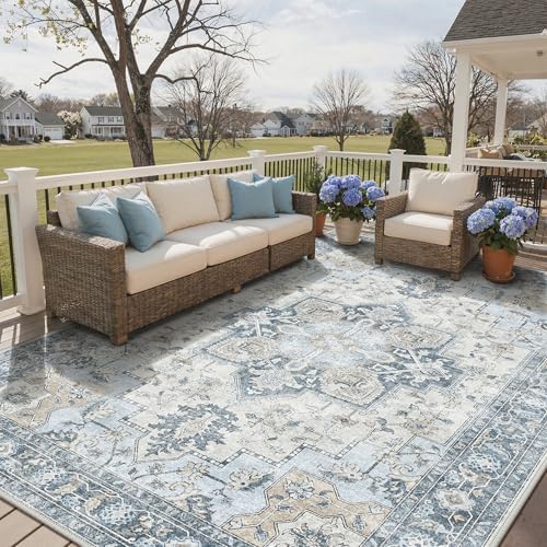 GENIMO Indoor Outdoor Rug, Washable - Image 6