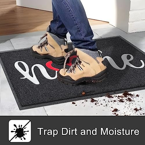 KILOCOCO Black Outdoor Door Mat Welcome Mat Funny Home Mats - Image 4