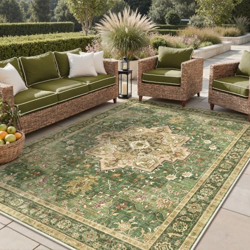 GENIMO Indoor Outdoor Rug, Washable by GENIMO