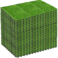162 PCS Interlocking Artificial Grass Tiles by SkillMaid