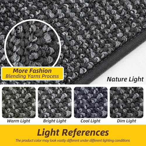 JSEI Dirt Trapper Door Mat 24" x 60", Non-Slip Washable Doormats - Image 3