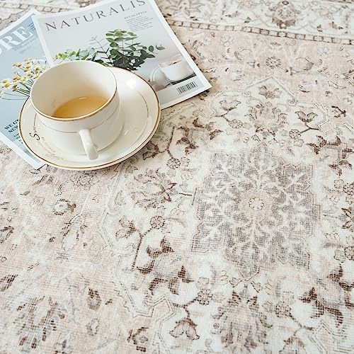 2x6 Hallway Washable Runner Rug : Vintage Soft Kitchen Laundry Runner - Image 3