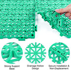 MYFAMIREA Modular Interlocking Cushion 12 Pack 11.8" x 11.8" Rubber Floor Tiles - Image 4