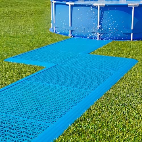 Interlocking Pool Tile 16 Pcs Floor Mat by Chitidr