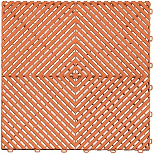 Swisstrax Ribtrax PRO Garage Floor Tiles, Terra Cotta by Swisstrax