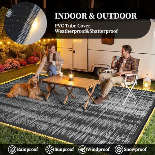 MontVoo Outdoor Rug Waterproof 8x10 ft - Image 3