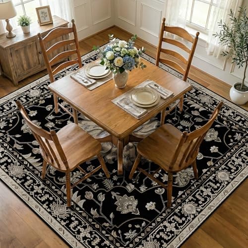 RELEANY Washable Area Rug, Square 7'x7' by RELEANY